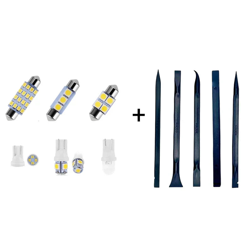 💡 50 % Rabatt – LED-Komplettset für Fahrzeuginnenbeleuchtung – 14 hochwertige SMD-LEDs, plug-and-play, 6000K – für Innenraum, Kennzeichen & mehr 🔧