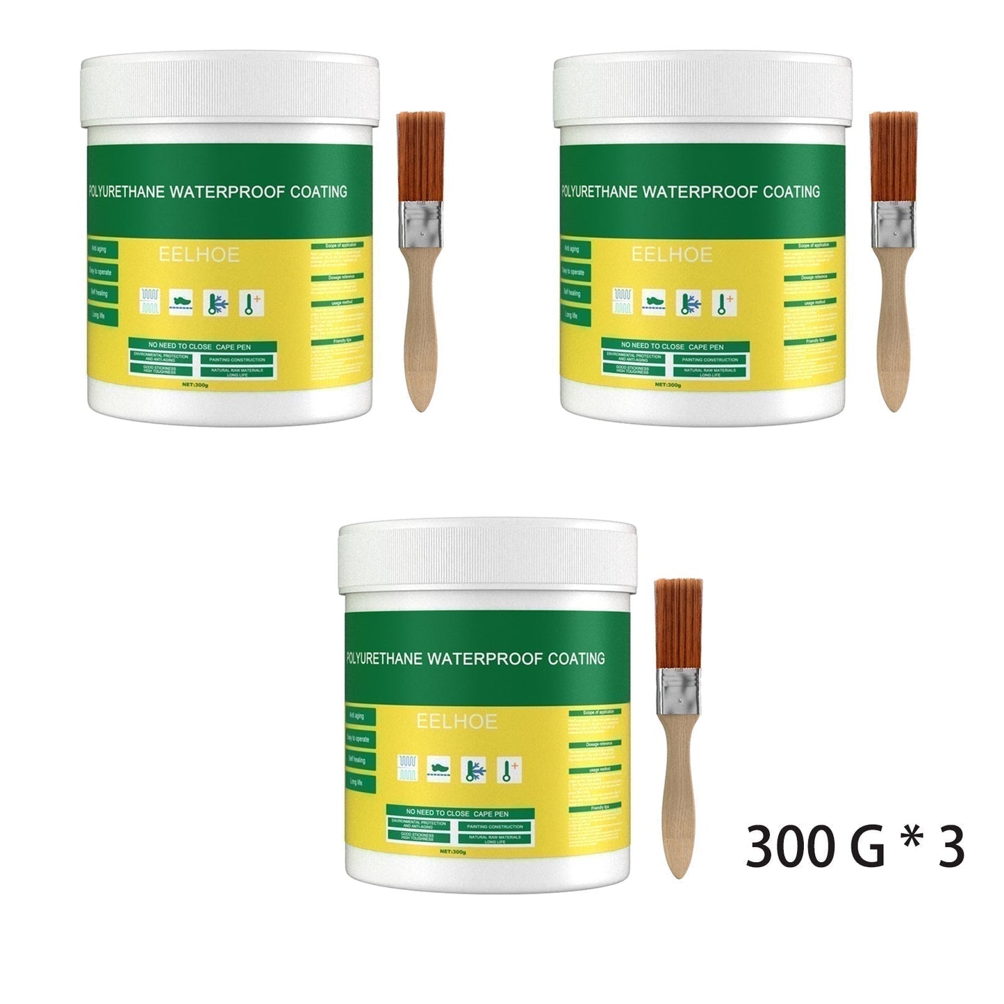 💧Transparenter wasserdichter Kleber inkl. Pinsel 🔥