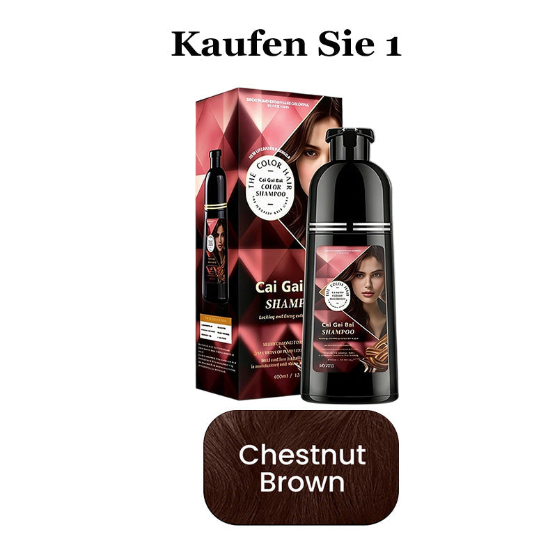 Sofortige Haarfärbeshampoo mit Kräuterextrakten für Männer & Frauen