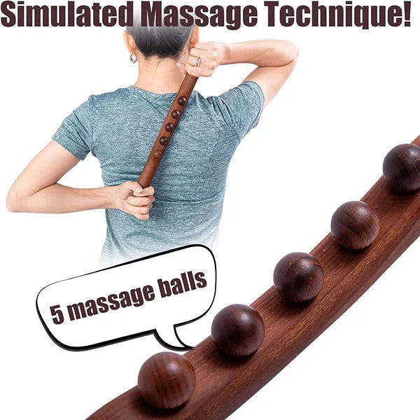 🎁2025 Neues Design🥰Lymphmassagestab aus Holz
