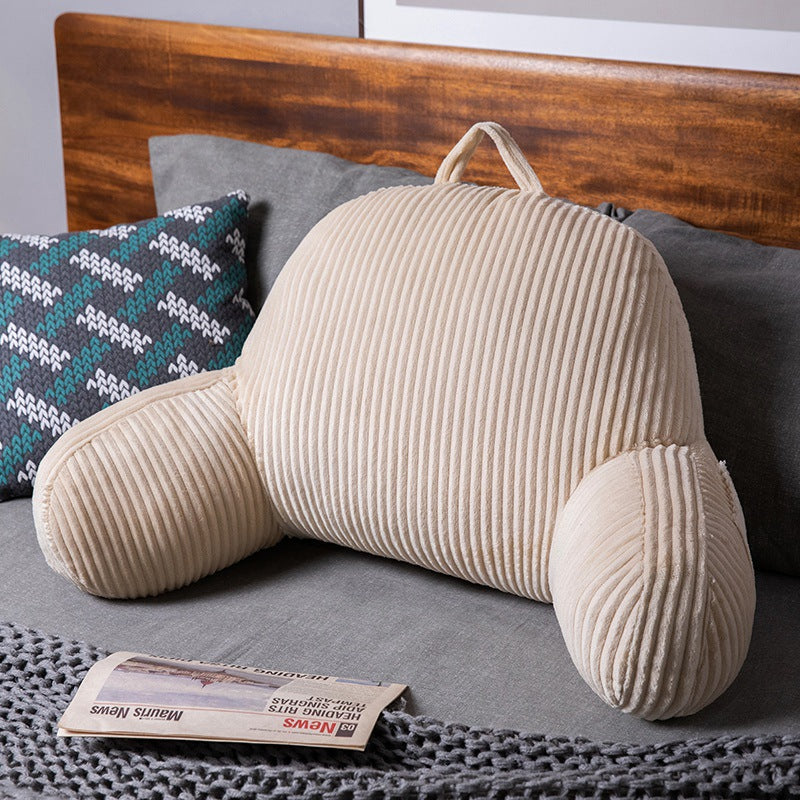 🛋️💤 50 % RABATT! Nie wieder Kissenstapel, die durchhängen! Dieses Lesekissen mit Rückenstütze, Nackenstütze und Armlehnen stützt dich wirklich – samtweich, waschbar und überall einsetzbar!
