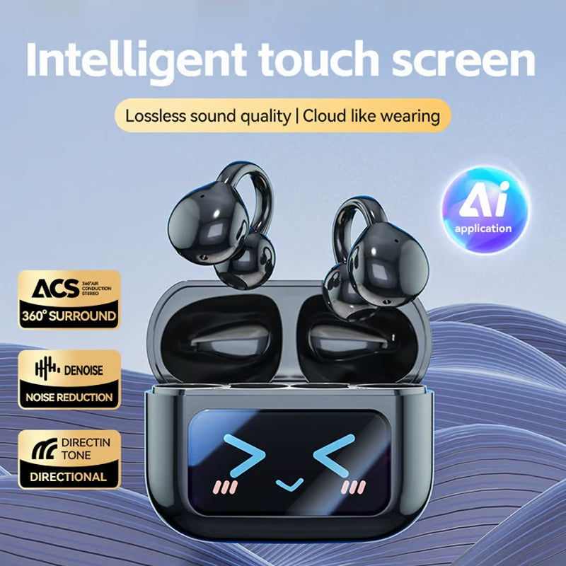 Intelligenter Touchscreen🎧Bluetooth Clip auf Kopfhörer