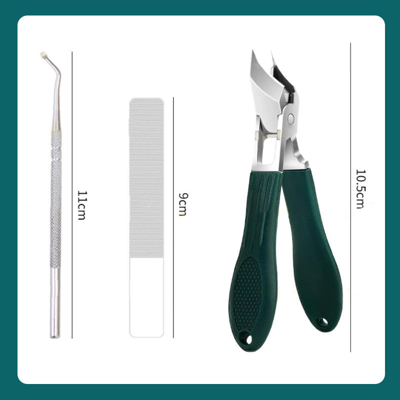 🔥2025 heißer Verkauf🔥✨Anti-Splash 25 ° Slant Edge Nagel Clipper 3-teiliges Set