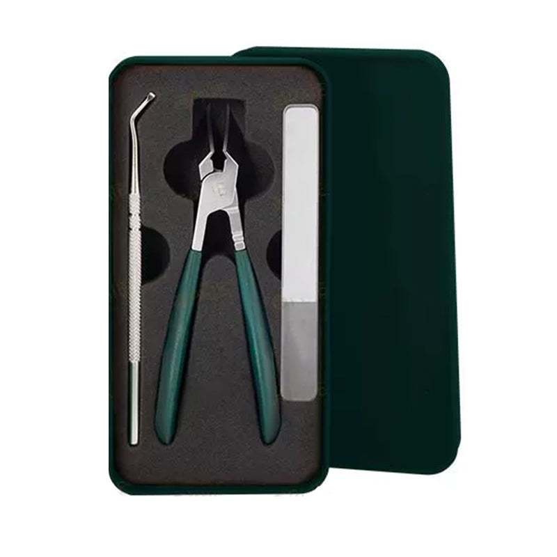 🔥2025 heißer Verkauf🔥✨Anti-Splash 25 ° Slant Edge Nagel Clipper 3-teiliges Set