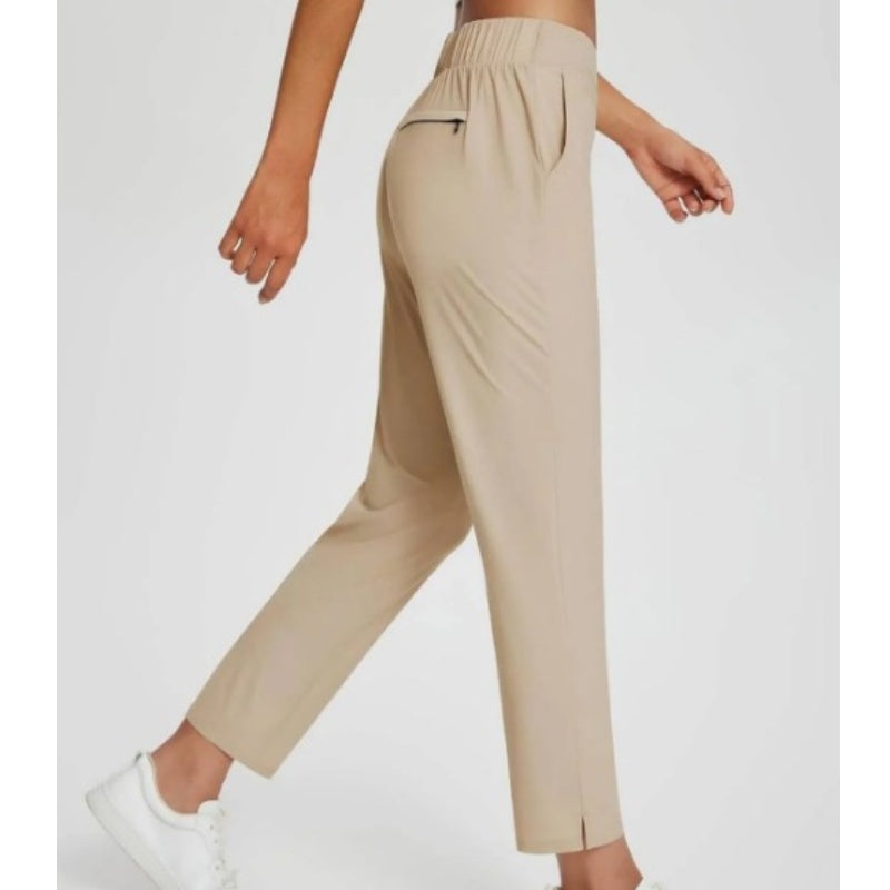 ❤️🔥Sommer-Verkauf 50% Rabatt🏆Elastische Damenhose mit hoher Taille und Reißverschlusstaschen