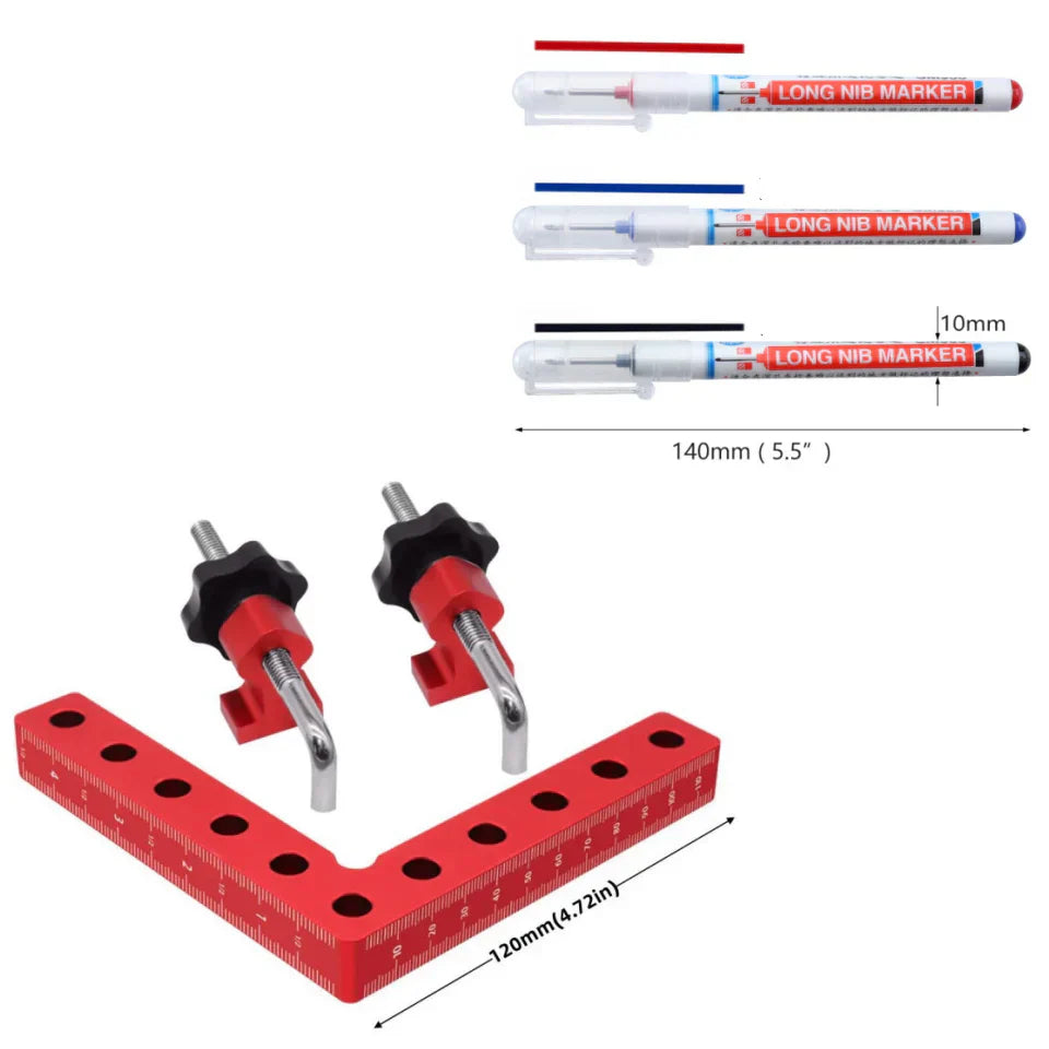 đ§ 90° Positionierwinkel & Rechtwinkel-Klemmen Set