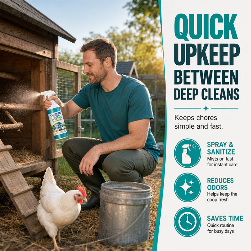 🔥 Heute -50 %! 🐔 Hühnerstall-Reinigungsspray – einfache Stallpflege für Geflügelhalter
