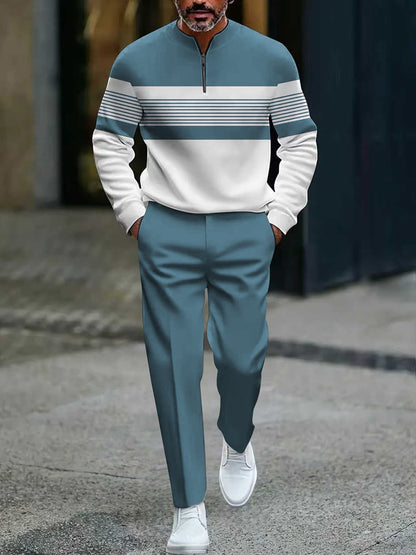 Herren-Set mit Grafikprint – Pullover und Hose