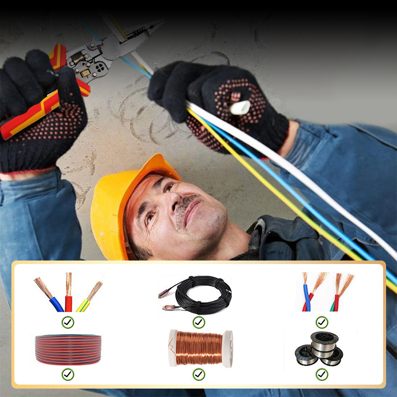 🔥Die meistverkauften Produkte 2025  50 % Rabatt💥 🧰8-in-1-Abisolierzange mit Spannungsprüfer🚀