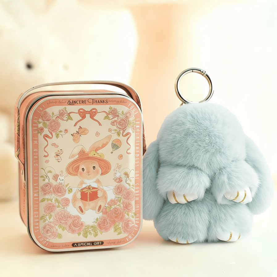 🏆 BEGRENZTES SONDERANGEBOT – 49 % RABATT 🐰 Handgemachte weiche Häschen-Pompon-Anhänger
