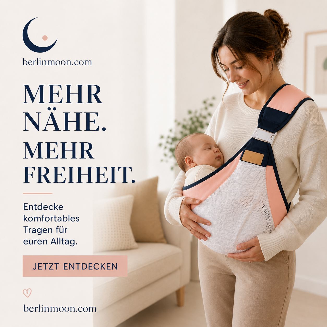 👶💛 JETZT 50 % RABATT! 4-in-1-Trage mit atmungsaktivem Mesh – 0–36 Monate, vorne und hinten – nah am Kind, die Hände frei ✨