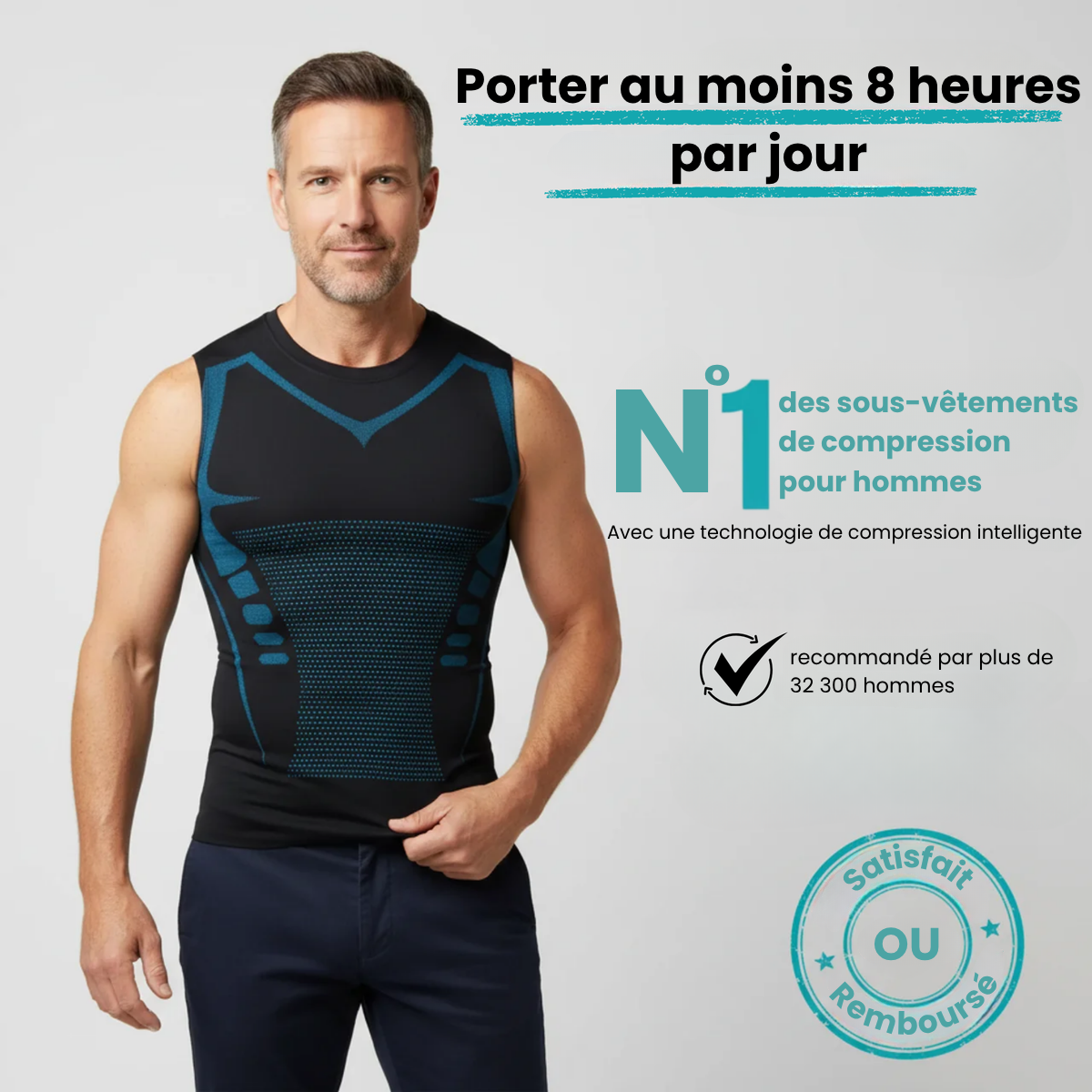 ⏰🔥NUR FÜR KURZE ZEIT: 50 % RABATT!🔥ÜBER 50.000 VERKAUFT! Ionic Shaping Weste – Kompression, Kühlung, ärmellos, körperbetonend 💪