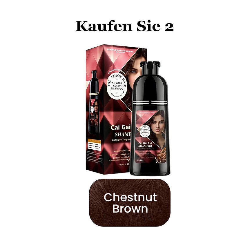 Sofortige Haarfärbeshampoo mit Kräuterextrakten für Männer & Frauen