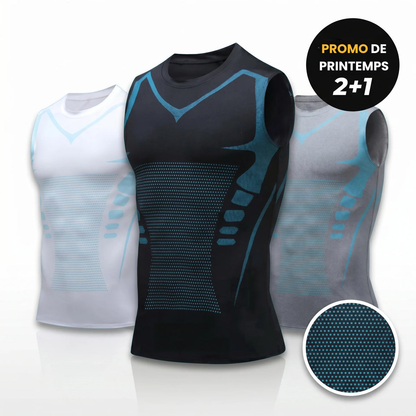 ⏰🔥NUR FÜR KURZE ZEIT: 50 % RABATT!🔥ÜBER 50.000 VERKAUFT! Ionic Shaping Weste – Kompression, Kühlung, ärmellos, körperbetonend 💪
