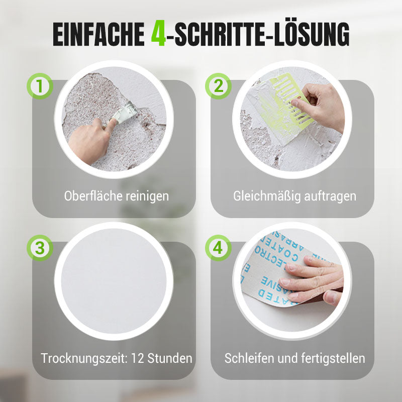 🛠️ Wasserdichte & Schimmelresistente Wandreparaturpaste – 2 Kaufen, 1 Gratis + Pinsel Geschenk! 💧🖌️ ✨ Schnelle & Saubere Wandreparatur für Zuhause! 🏡