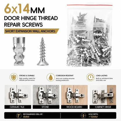 🛠️🔩 Selbstbohrende Dübel-Set mit Schrauben 🪨 Befestigungszubehör für die einfache Wandmontage