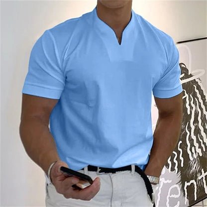 🏋️ Sportliches Herren V-Shirt aus Baumwolle – Ideal für Training & Freizeit