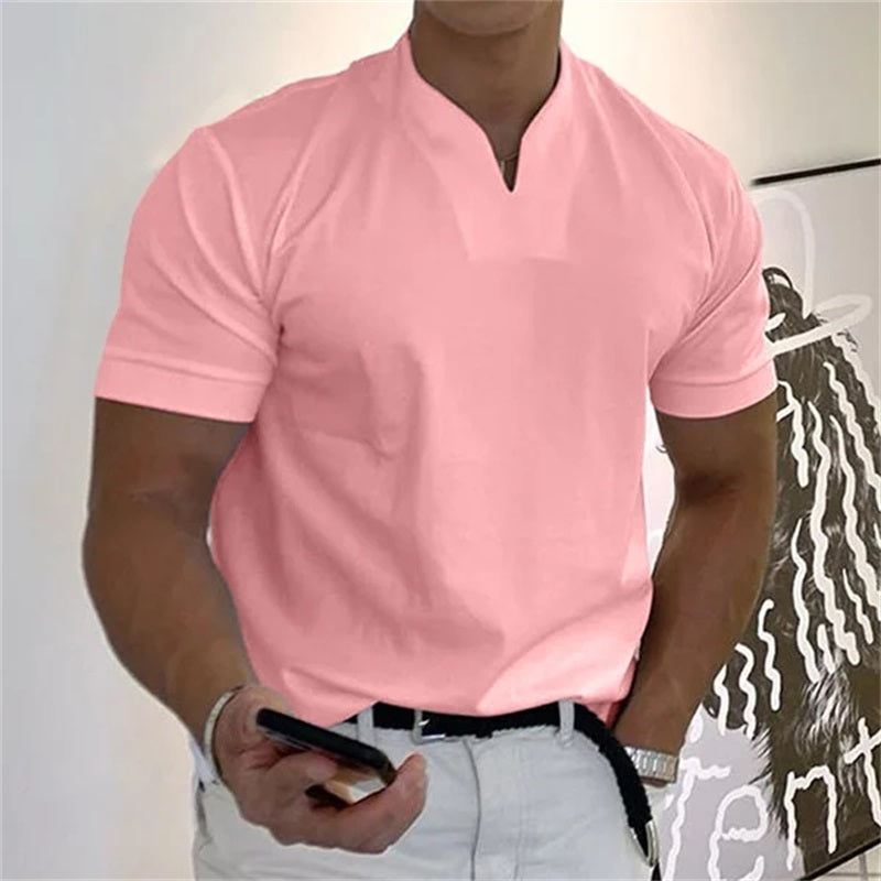 🏋️ Sportliches Herren V-Shirt aus Baumwolle – Ideal für Training & Freizeit