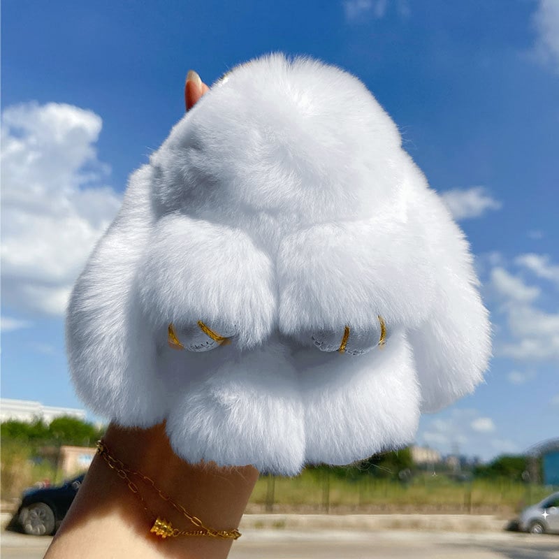 🏆 BEGRENZTES SONDERANGEBOT – 49 % RABATT 🐰 Handgemachte weiche Häschen-Pompon-Anhänger