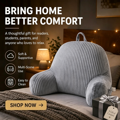 🛋️💤 50 % RABATT! Nie wieder Kissenstapel, die durchhängen! Dieses Lesekissen mit Rückenstütze, Nackenstütze und Armlehnen stützt dich wirklich – samtweich, waschbar und überall einsetzbar!