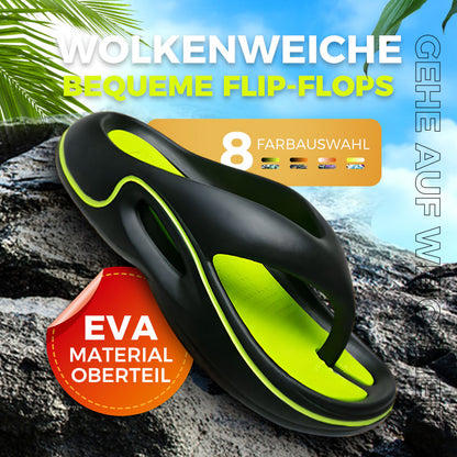 Bequeme Sommer-Flip-Flops mit dicken Sohlen