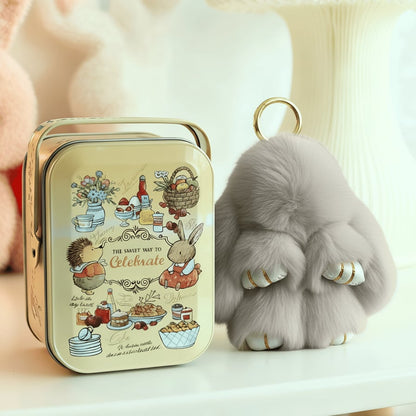 🏆 BEGRENZTES SONDERANGEBOT – 49 % RABATT 🐰 Handgemachte weiche Häschen-Pompon-Anhänger