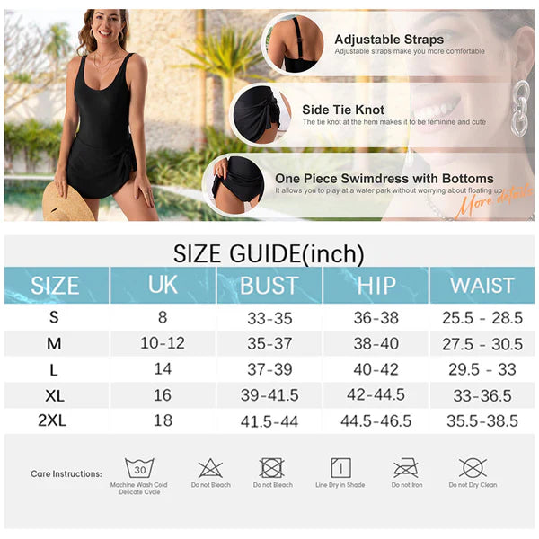 👙 Last Day Sale 50 % RABATT 💃 Damen-Einteiler mit Bauchkontrolle und Bindeknoten