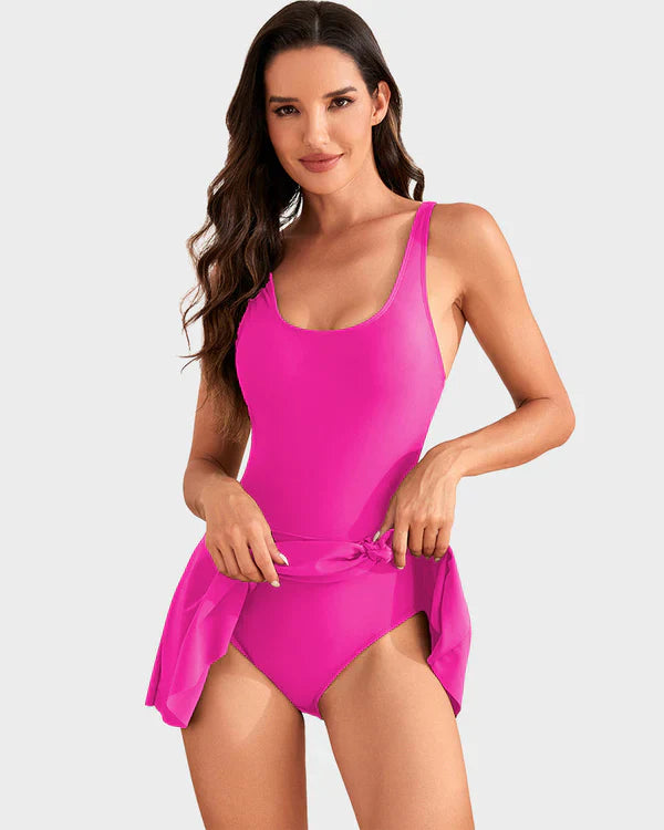 👙 Last Day Sale 50 % RABATT 💃 Damen-Einteiler mit Bauchkontrolle und Bindeknoten