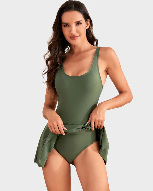 👙 Last Day Sale 50 % RABATT 💃 Damen-Einteiler mit Bauchkontrolle und Bindeknoten