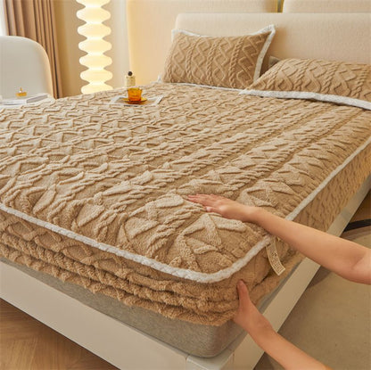 ⏳ Letzter Tag: 50 % auf das gesamte Sortiment!❄️🛌Wärmendes Flanell-Spannbetttuch - Aus weichem Baumwoll-Flanell mit hoher Taschenhöhe & rutschfesten Gummizügen für Komfort zu jeder Jahreszeit