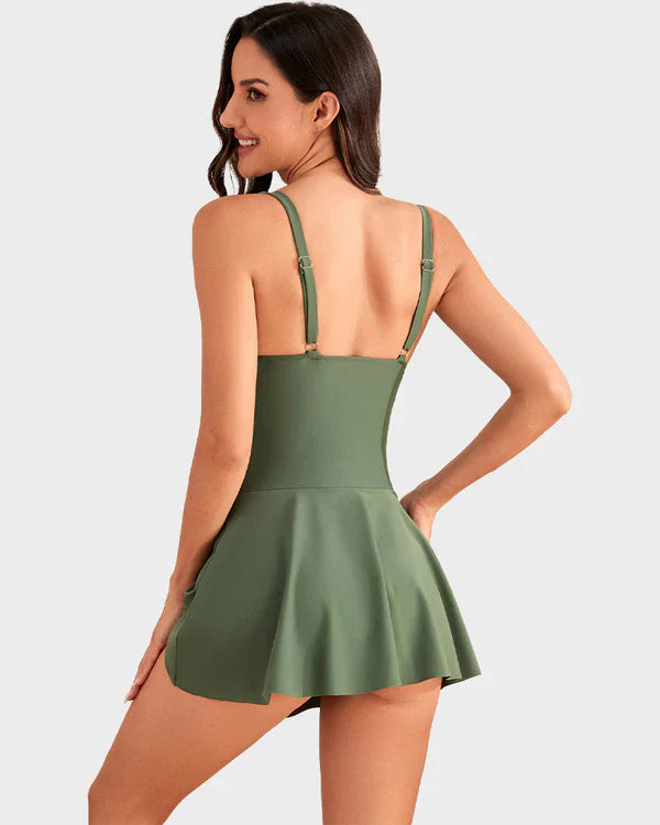 👙 Last Day Sale 50 % RABATT 💃 Damen-Einteiler mit Bauchkontrolle und Bindeknoten