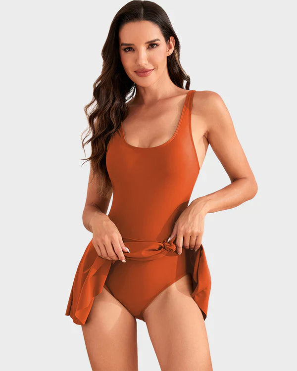 👙 Last Day Sale 50 % RABATT 💃 Damen-Einteiler mit Bauchkontrolle und Bindeknoten