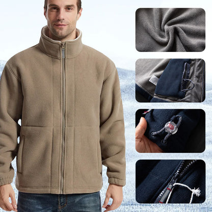🔥Kostenloser Versand Herren-Doppelfleecejacke