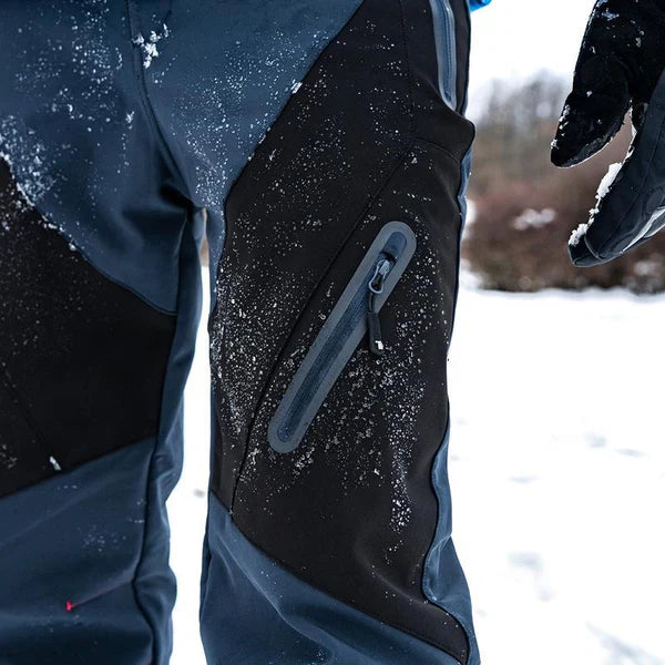 🏆 LAST DAY SALE – 50 % RABATT!! 🔥 Herren Winterhose wasserdicht mit Fleece-Futter Cargo-Hose