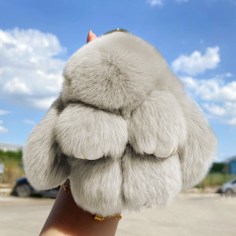 🏆 BEGRENZTES SONDERANGEBOT – 49 % RABATT 🐰 Handgemachte weiche Häschen-Pompon-Anhänger