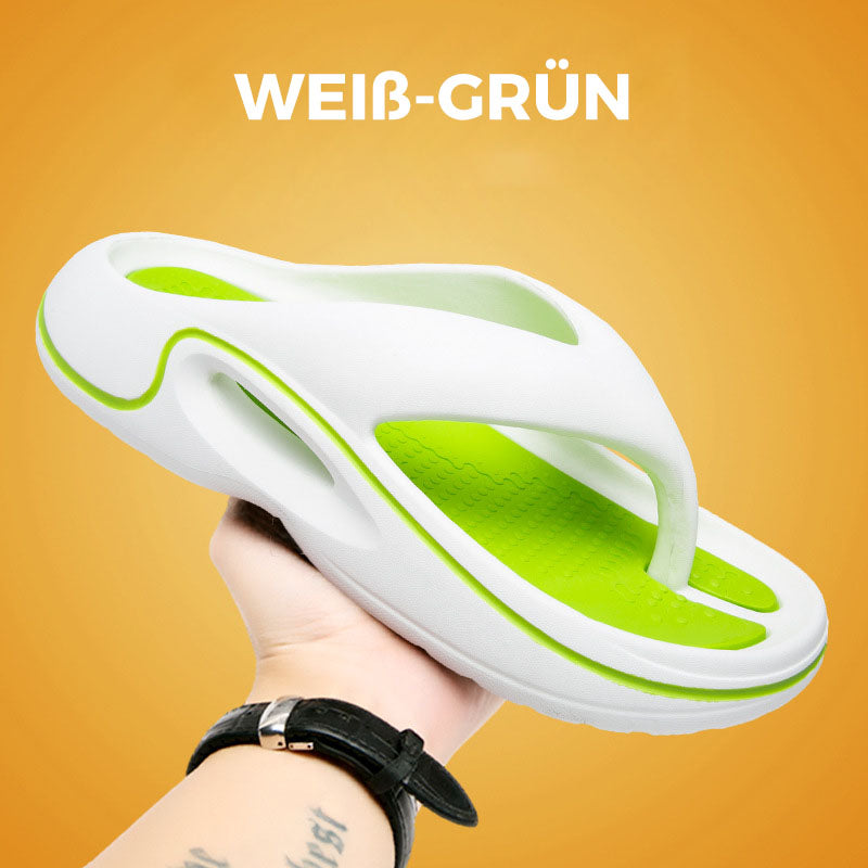 Bequeme Sommer-Flip-Flops mit dicken Sohlen