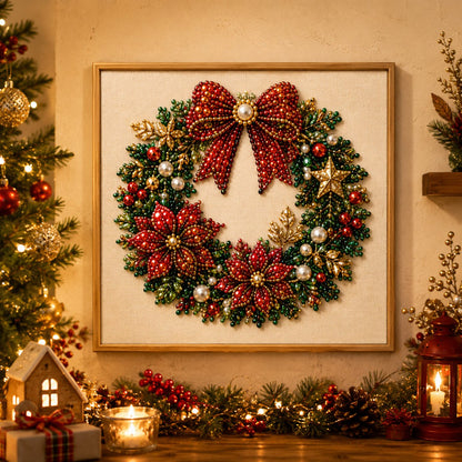 🧘Entspannend & Anfängerfreundlich - 🎨💎DIY-Weihnachts-Diamantmalerei-Set mit Perlen
