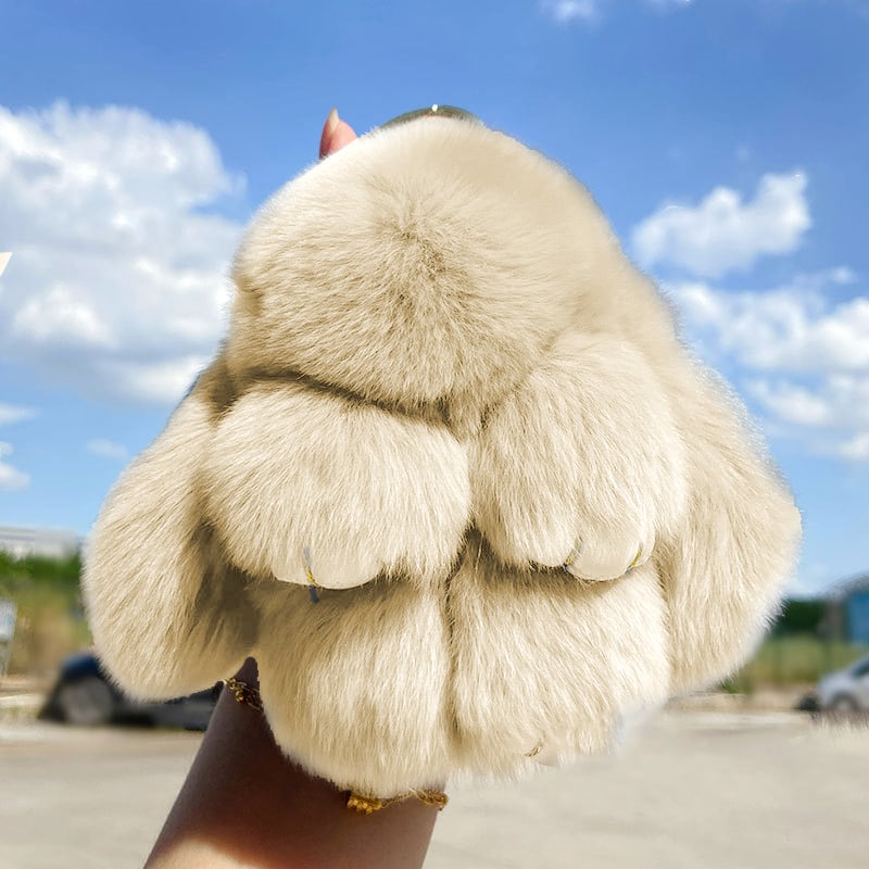 🏆 BEGRENZTES SONDERANGEBOT – 49 % RABATT 🐰 Handgemachte weiche Häschen-Pompon-Anhänger