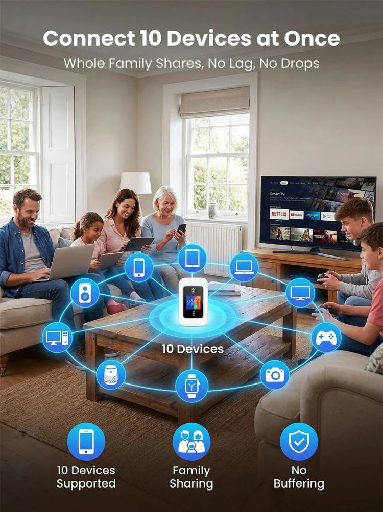 🥳HEISSER VERKAUF 2026🥳💞ÜBER 50.000 VERKAUFT!📶🌐 Mobiler Hotspot – Tragbares WLAN, überall volle Netzabdeckung. Kein Vertrag, keine Einrichtung. Bleiben Sie auch unterwegs immer in Verbindung! 📱✨