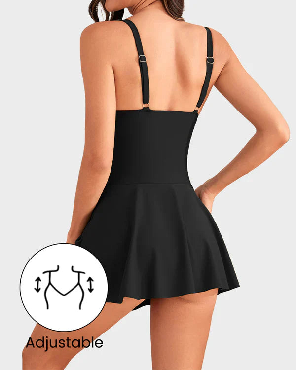 👙 Last Day Sale 50 % RABATT 💃 Damen-Einteiler mit Bauchkontrolle und Bindeknoten