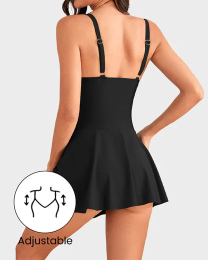 👙 Last Day Sale 50 % RABATT 💃 Damen-Einteiler mit Bauchkontrolle und Bindeknoten