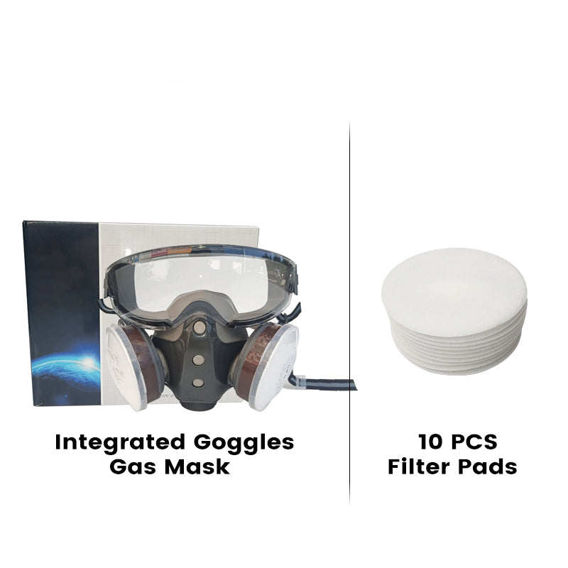 💎 50% RABATT! ⛑️ Aktivkohle-Anti-Staub-Doppeltank-Gasmaske – Doppelfilter, Gas- & Partikelschutz, inkl. Schutzbrille 🔥