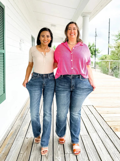 🔥Sommer-Sale: 50% RABATT❤️👖Holy Grail Bootcut-Jeans zur Bauchkontrolle