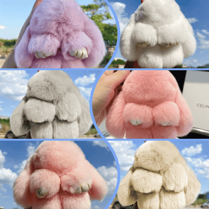 🏆 BEGRENZTES SONDERANGEBOT – 49 % RABATT 🐰 Handgemachte weiche Häschen-Pompon-Anhänger