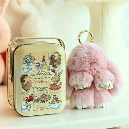 🏆 BEGRENZTES SONDERANGEBOT – 49 % RABATT 🐰 Handgemachte weiche Häschen-Pompon-Anhänger