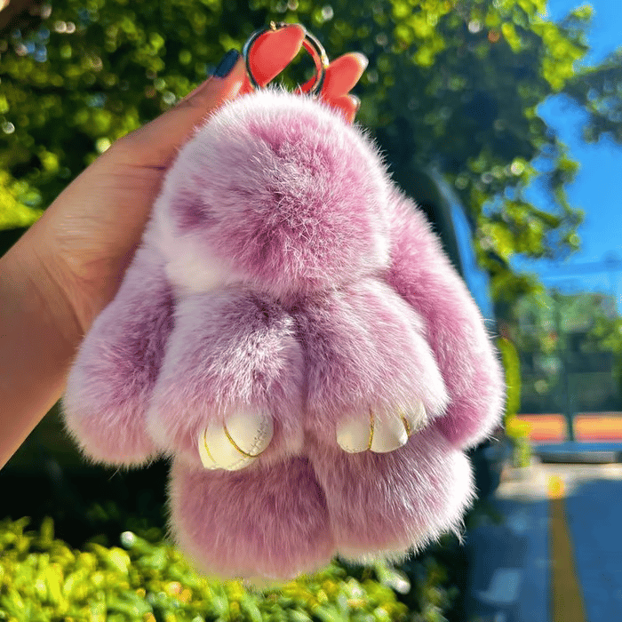 🏆 BEGRENZTES SONDERANGEBOT – 49 % RABATT 🐰 Handgemachte weiche Häschen-Pompon-Anhänger