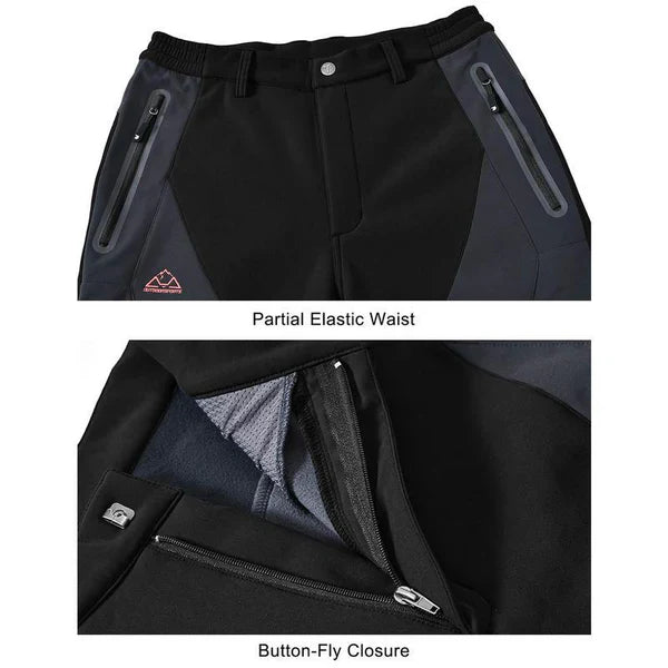 🏆 LAST DAY SALE – 50 % RABATT!! 🔥 Herren Winterhose wasserdicht mit Fleece-Futter Cargo-Hose