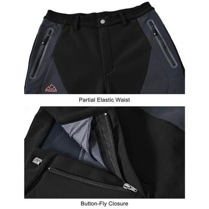 🏆 LAST DAY SALE – 50 % RABATT!! 🔥 Herren Winterhose wasserdicht mit Fleece-Futter Cargo-Hose