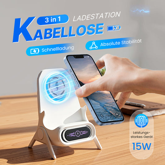 🔥 50 % RABATT 🎁 Multifunktionale kabellose Halterung mit Schnellladegerät für Smartphones