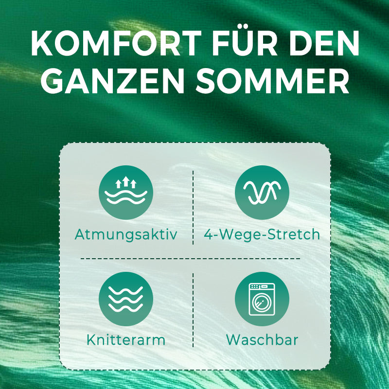 Overall mit elastischer Taille und botanischem Print für Damen